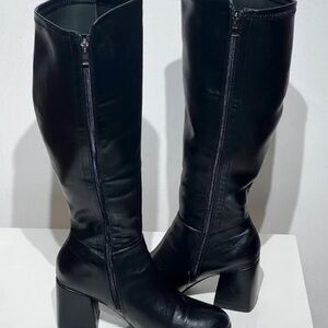 Boots Black Heeled Women's Boots